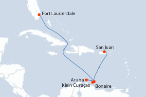 Itinéraire croisière Princess Cruises au départ de San Juan