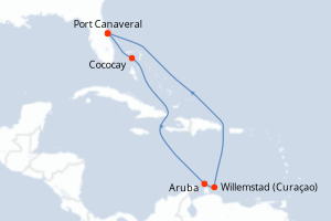 Itinéraire croisière Royal Caribbean au départ de Port Canaveral