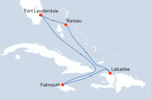 Itinéraire croisière Royal Caribbean au départ de Fort Lauderdale