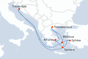 Itinéraire croisière Celebrity Cruises au départ de Athenes