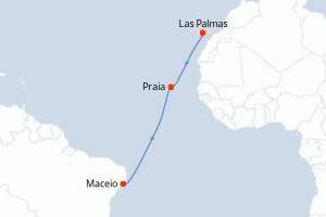 Itinéraire croisière Costa Croisières au départ de Las Palmas