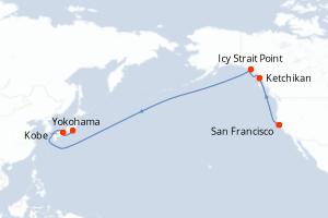 Itinéraire croisière Carnival au départ de San Francisco