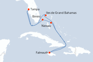 Itinéraire croisière Royal Caribbean au départ de Tampa