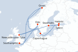 Itinéraire croisière Celebrity Cruises au départ de Southampton