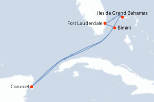 Itinéraire croisière Celebrity Cruises au départ de Fort Lauderdale