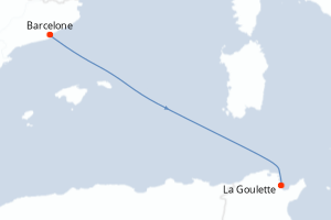 Itinéraire croisière MSC Croisières au départ de Barcelone