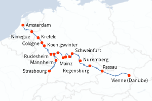 Itinéraire croisière CroisiEurope au départ de Amsterdam