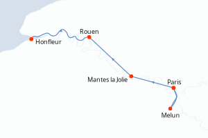 Itinéraire croisière CroisiEurope au départ de Paris