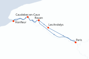 Itinéraire croisière CroisiEurope au départ de Paris