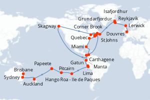 itinéraire croisière
