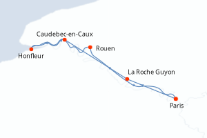 Itinéraire croisière CroisiEurope au départ de Paris