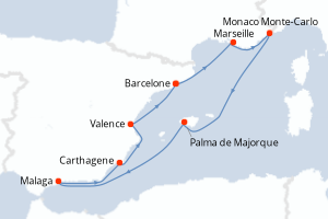 itinéraire croisière
