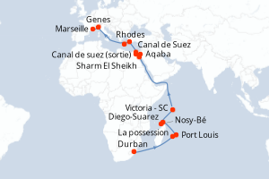 itinéraire croisière