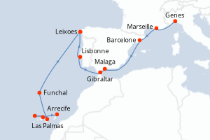 itinéraire croisière