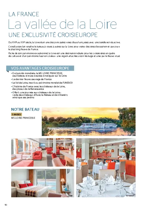 Couverture : Croisières sur la Loire 2027