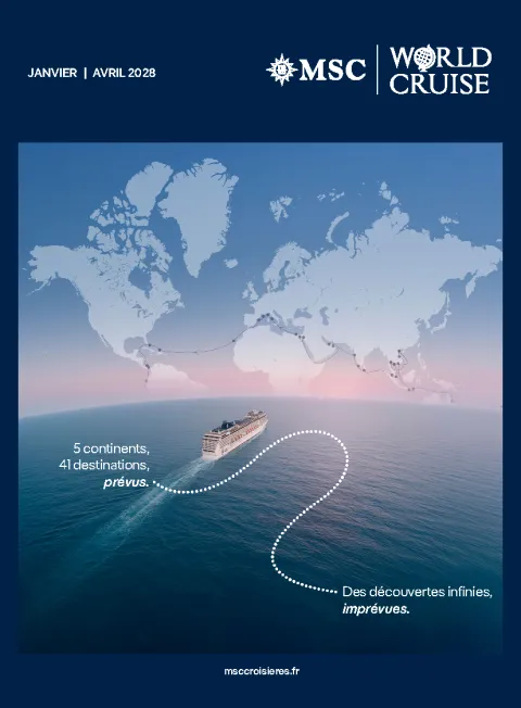 Couverture de la brochure Costa Tour du monde 2028