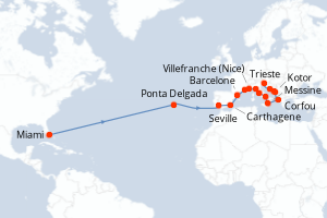 Itinéraire : Méditerranée & mers adjacentes