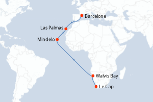 Itinéraire : Méditerranée & mers adjacentes