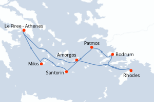 Itinéraire : Méditerranée & mers adjacentes