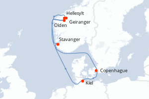 Itinéraire : Europe du Nord & Atlantique NE
