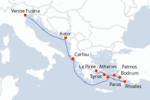Itinéraire : Méditerranée & mers adjacentes