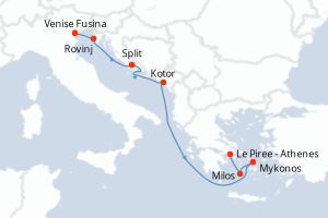 Itinéraire : Méditerranée & mers adjacentes
