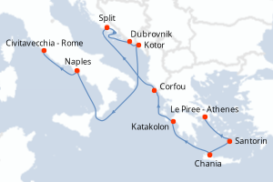 Itinéraire : Méditerranée & mers adjacentes