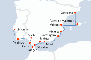 Itinéraire : Méditerranée & mers adjacentes