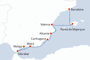 Itinéraire : Méditerranée & mers adjacentes