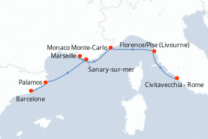 Itinéraire : Méditerranée & mers adjacentes