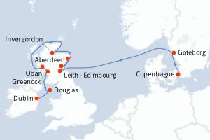 Itinéraire : Europe du Nord & Atlantique NE