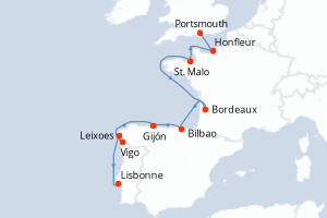 Itinéraire : Europe du Nord & Atlantique NE