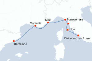 Itinéraire : Méditerranée & mers adjacentes