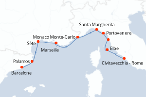 Itinéraire : Méditerranée & mers adjacentes