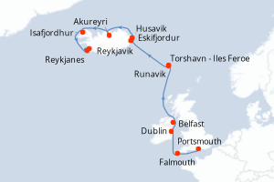 Itinéraire : Europe du Nord & Atlantique NE