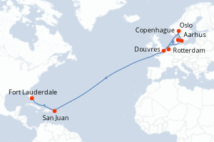 Itinéraire : Europe du Nord & Atlantique NE