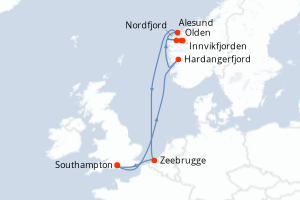 Itinéraire : Europe du Nord & Atlantique NE