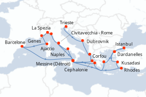 Itinéraire : Méditerranée & mers adjacentes