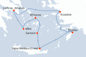 Itinéraire : Méditerranée & mers adjacentes