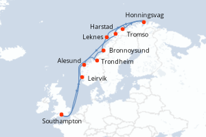 Itinéraire : Europe du Nord & Atlantique NE
