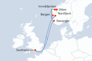Itinéraire : Europe du Nord & Atlantique NE