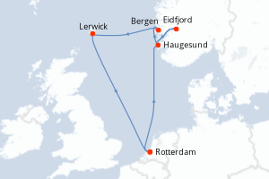 Itinéraire : Europe du Nord & Atlantique NE