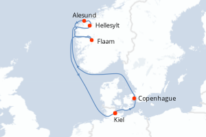 Itinéraire : Europe du Nord & Atlantique NE