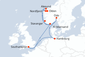 Itinéraire : Europe du Nord & Atlantique NE