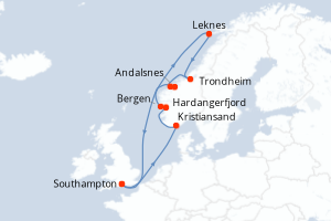 Itinéraire : Europe du Nord & Atlantique NE