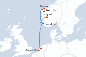 Itinéraire : Europe du Nord & Atlantique NE