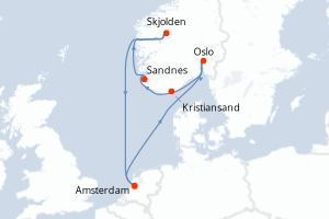 Itinéraire : Europe du Nord & Atlantique NE