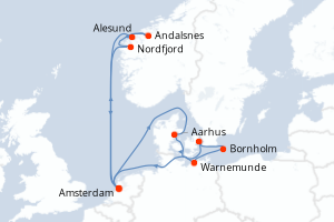 Itinéraire : Europe du Nord & Atlantique NE