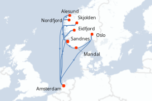 Itinéraire : Europe du Nord & Atlantique NE