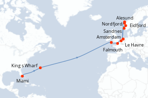 Itinéraire : Europe du Nord & Atlantique NE